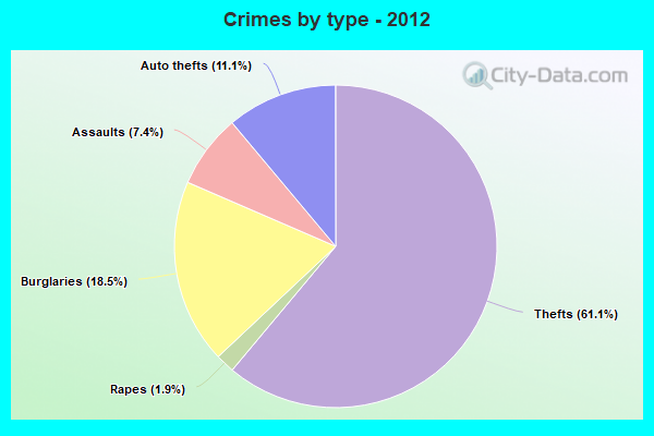 Crimes by type - 2012