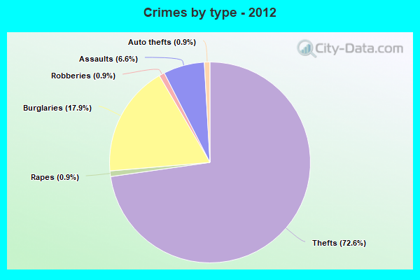 Crimes by type - 2012