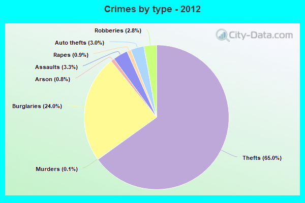 Crimes by type - 2012