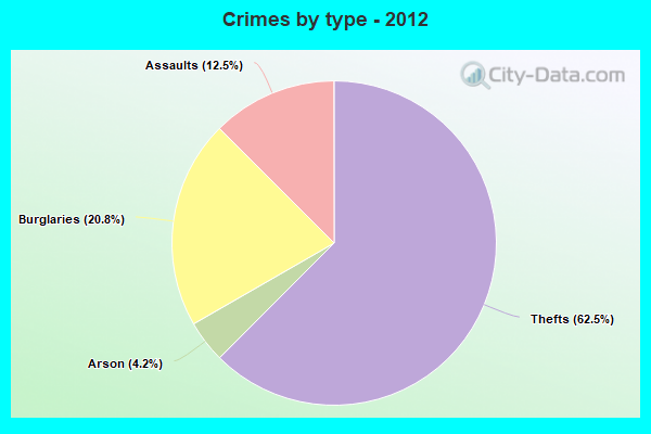 Crimes by type - 2012