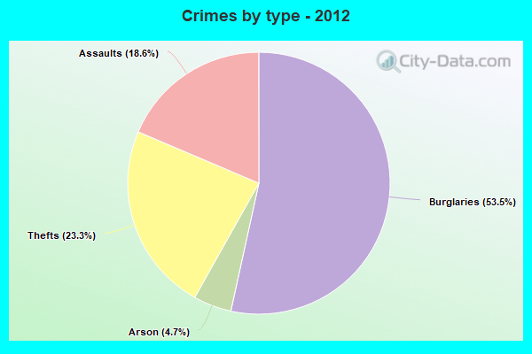 Crimes by type - 2012