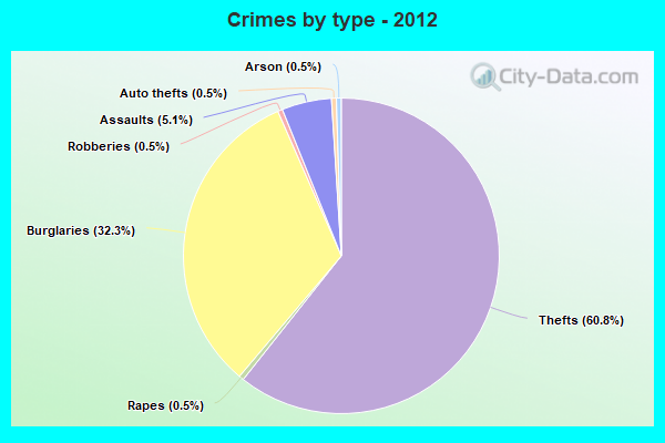 Crimes by type - 2012