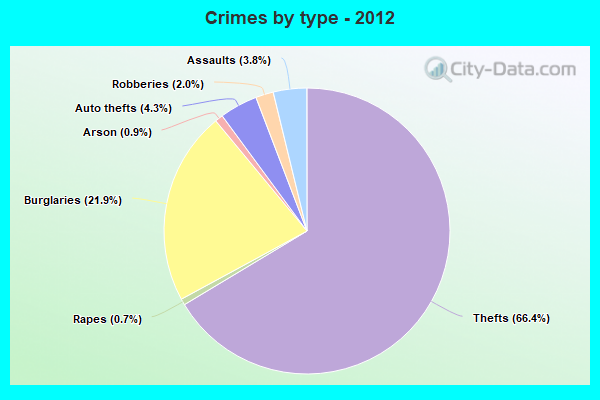 Crimes by type - 2012