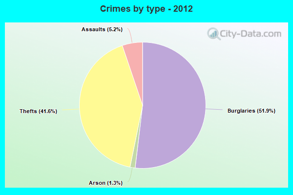 Crimes by type - 2012