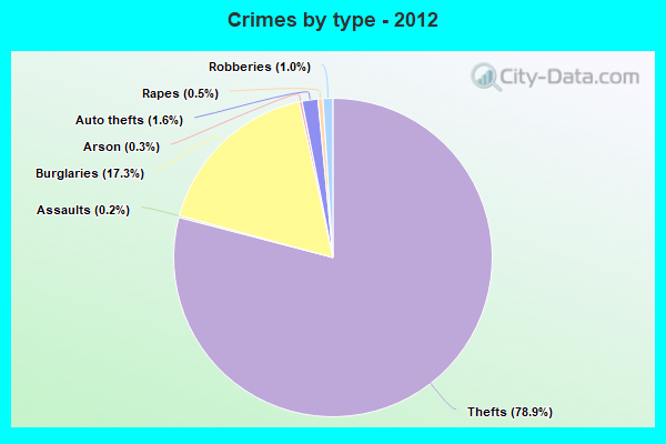 Crimes by type - 2012