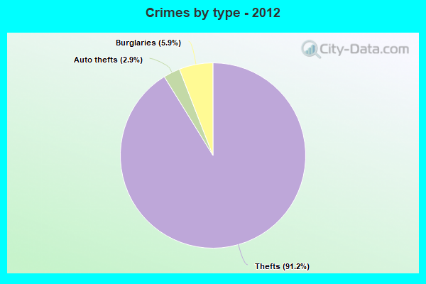 Crimes by type - 2012