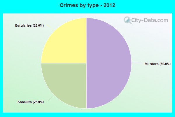 Crimes by type - 2012