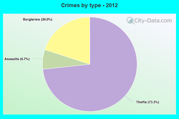 Crimes by type - 2012