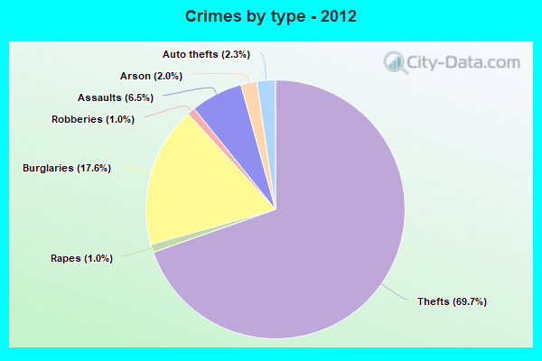 Crimes by type - 2012