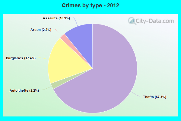 Crimes by type - 2012