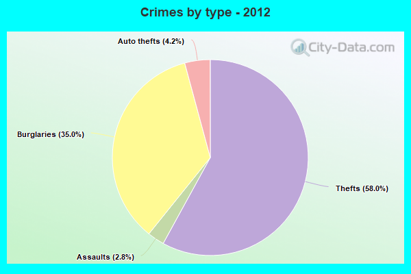 Crimes by type - 2012