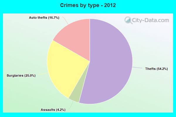 Crimes by type - 2012