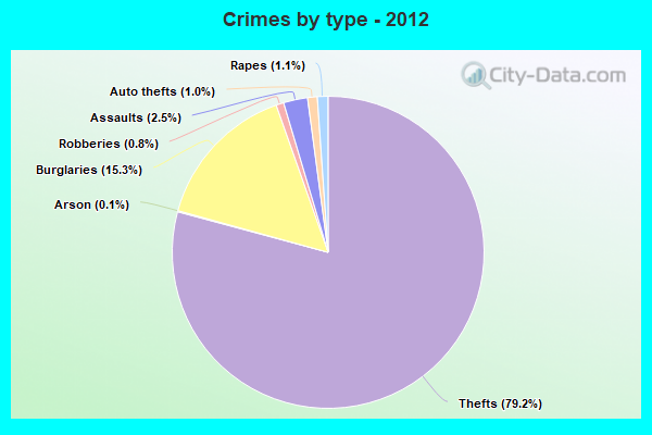 Crimes by type - 2012