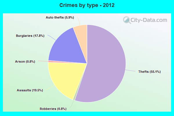 Crimes by type - 2012