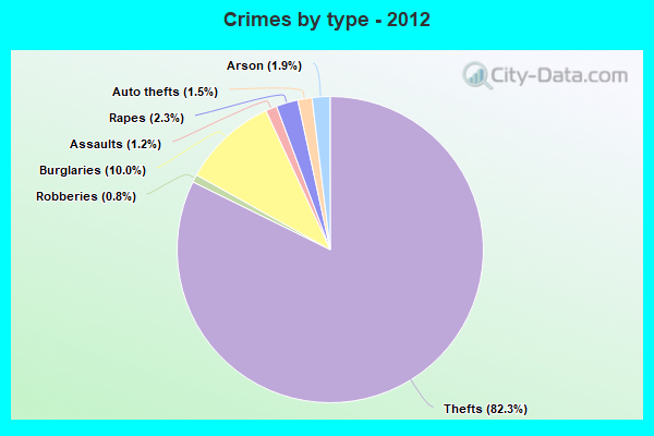 Crimes by type - 2012