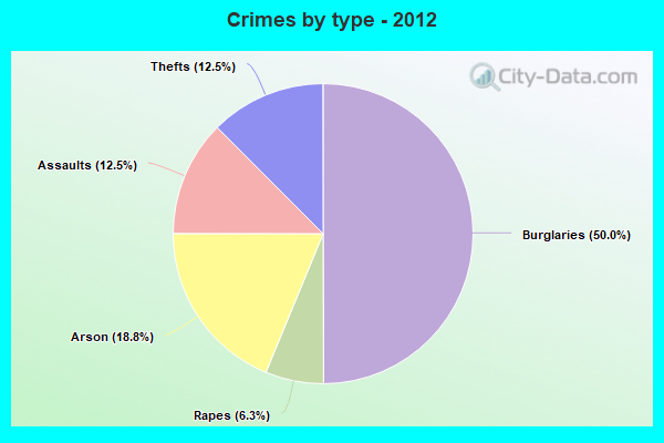 Crimes by type - 2012