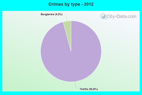 Crimes by type - 2012