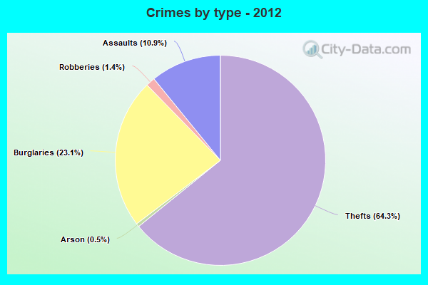 Crimes by type - 2012