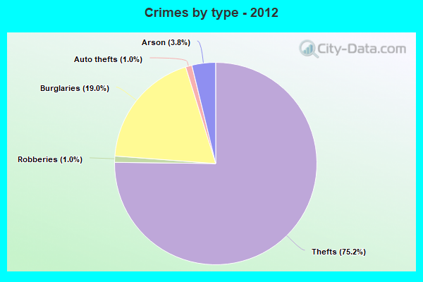 Crimes by type - 2012