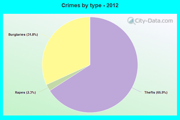 Crimes by type - 2012