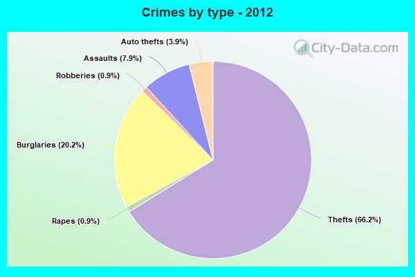 Crimes by type - 2012