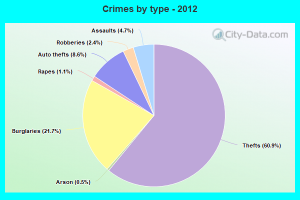 Crimes by type - 2012