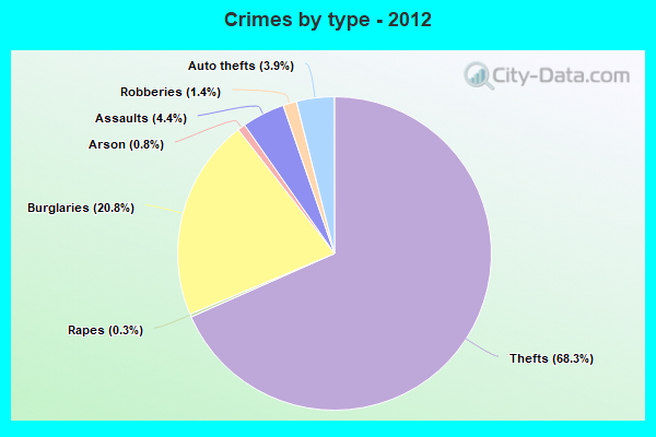 Crimes by type - 2012