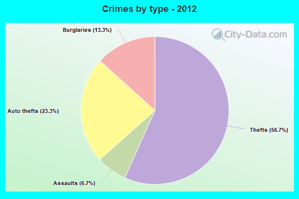 Crimes by type - 2012