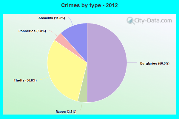 Crimes by type - 2012