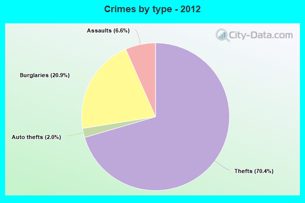 Crimes by type - 2012