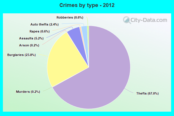 Crimes by type - 2012