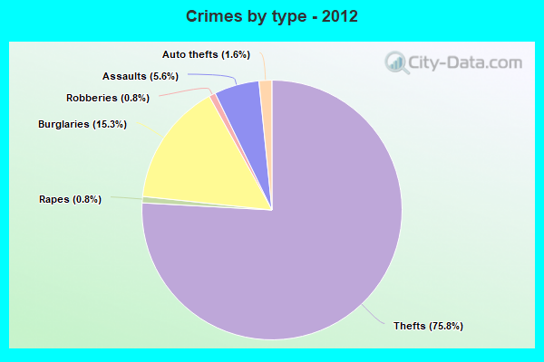 Crimes by type - 2012