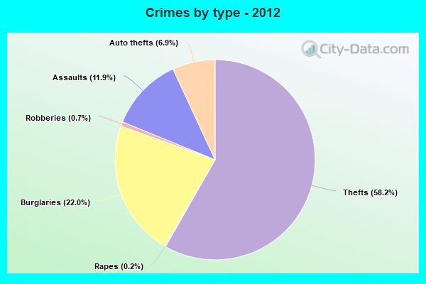 Crimes by type - 2012