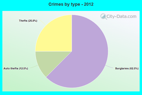 Crimes by type - 2012