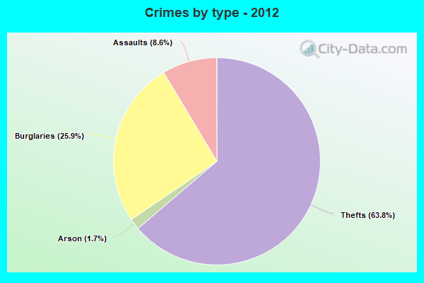 Crimes by type - 2012