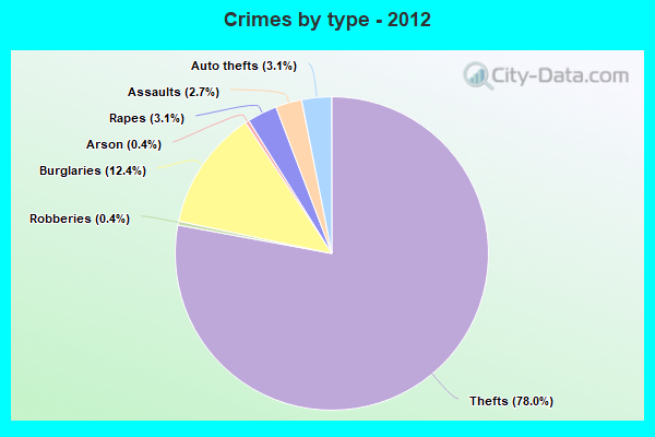 Crimes by type - 2012