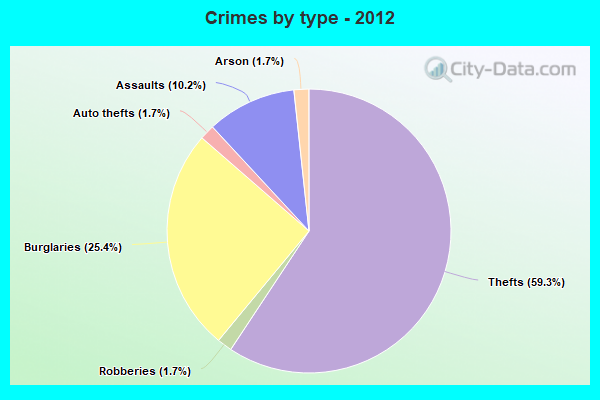 Crimes by type - 2012