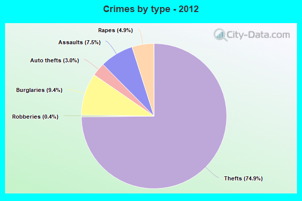 Crimes by type - 2012