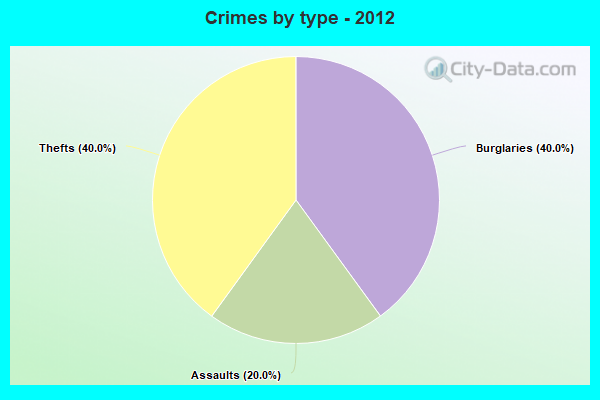 Crimes by type - 2012