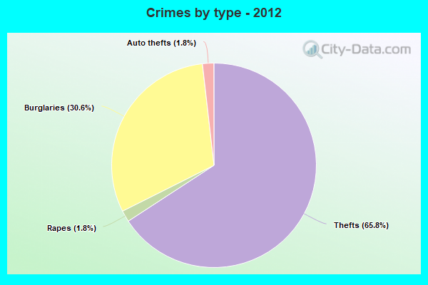 Crimes by type - 2012