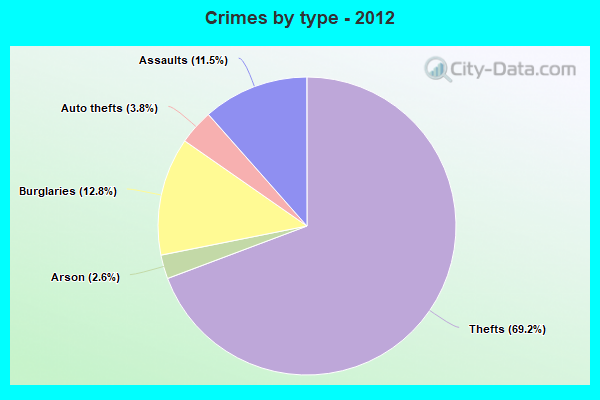 Crimes by type - 2012