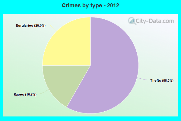 Crimes by type - 2012