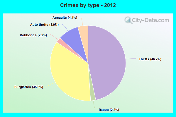 Crimes by type - 2012