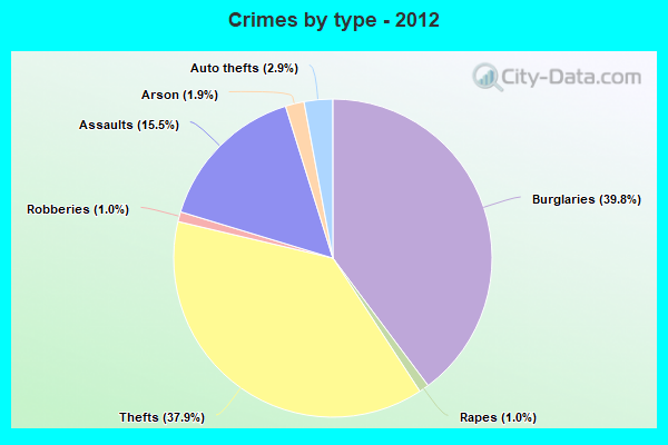 Crimes by type - 2012