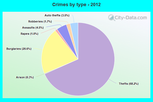 Crimes by type - 2012