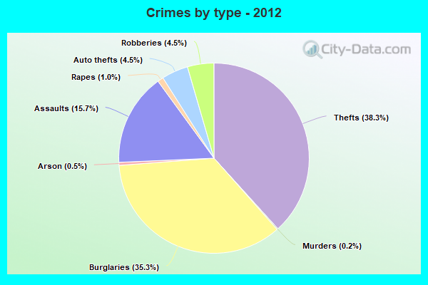 Crimes by type - 2012