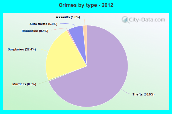 Crimes by type - 2012