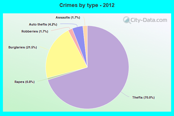 Crimes by type - 2012