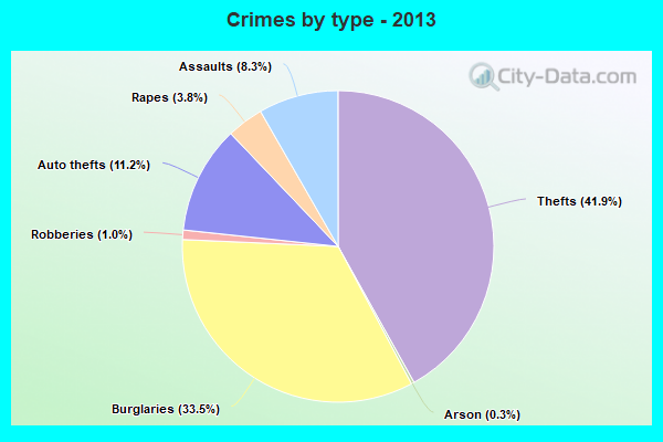 Crimes by type - 2013