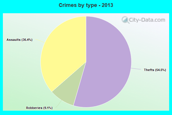 Crimes by type - 2013